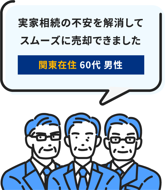 実家相続の不安を解消してスムーズに売却できました